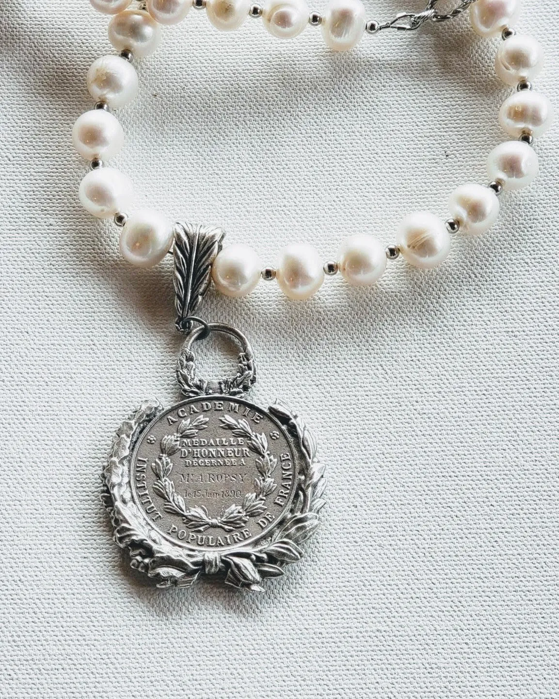 Freshwater Pearl Coin Necklace