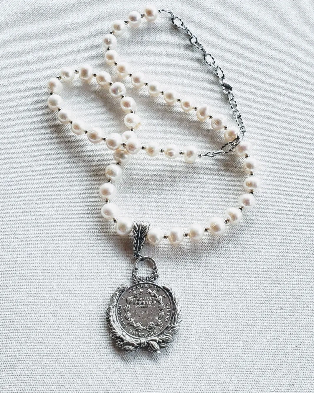Freshwater Pearl Coin Necklace