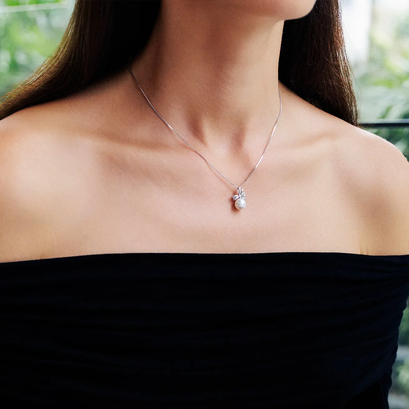 Freshwater Pearl Necklace WN00028 | RIBBON