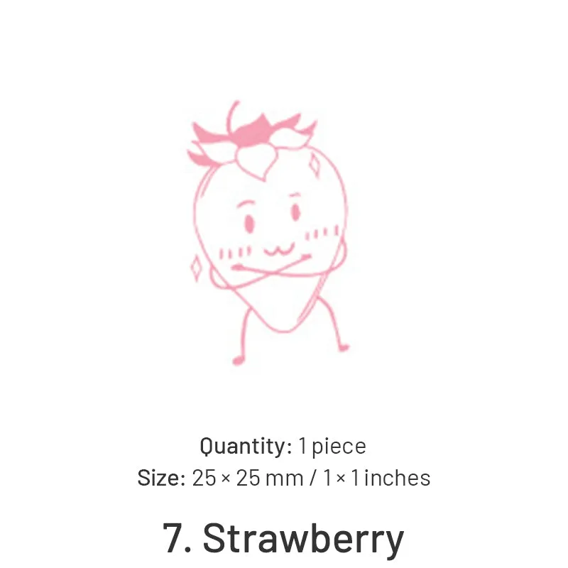 Fruit-themed Cute Cartoon Rubber Stamp