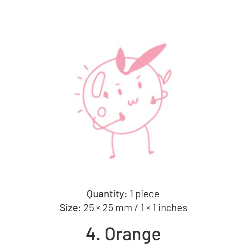 Fruit-themed Cute Cartoon Rubber Stamp