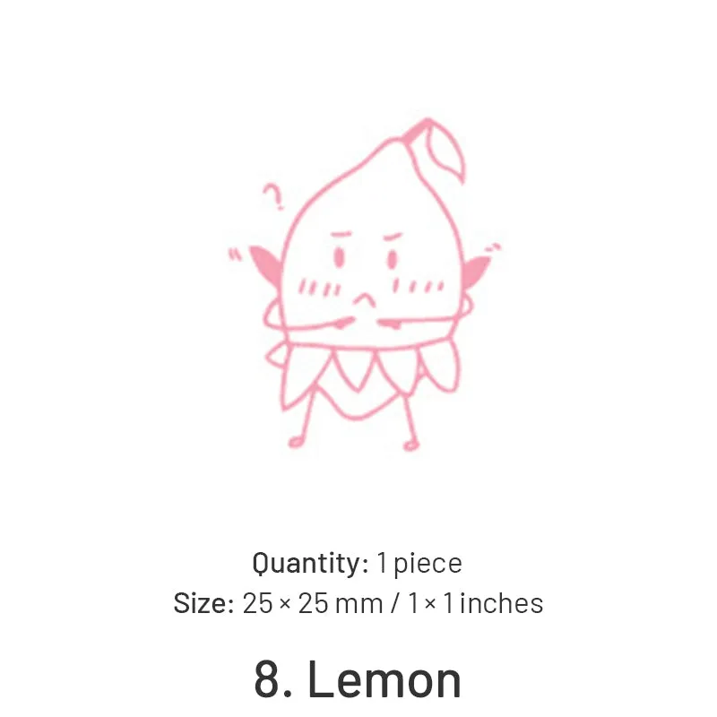 Fruit-themed Cute Cartoon Rubber Stamp