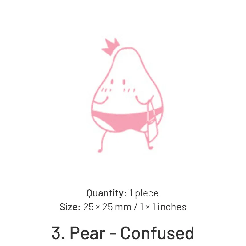 Fruit-themed Cute Cartoon Rubber Stamp