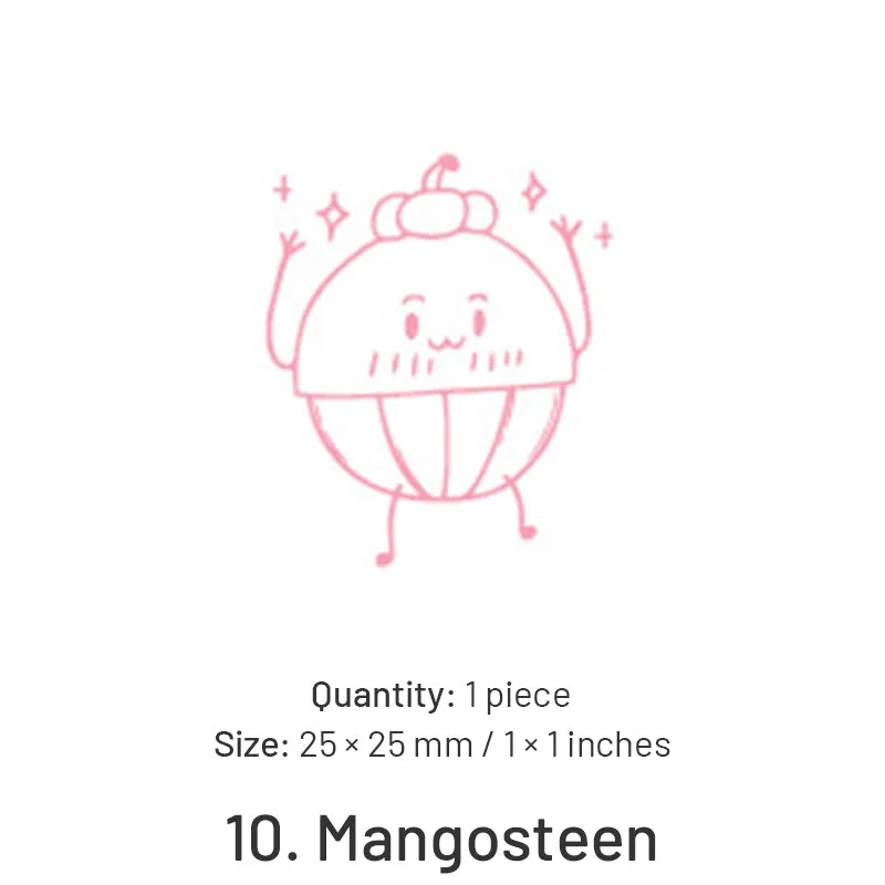 Fruit-themed Cute Cartoon Rubber Stamp