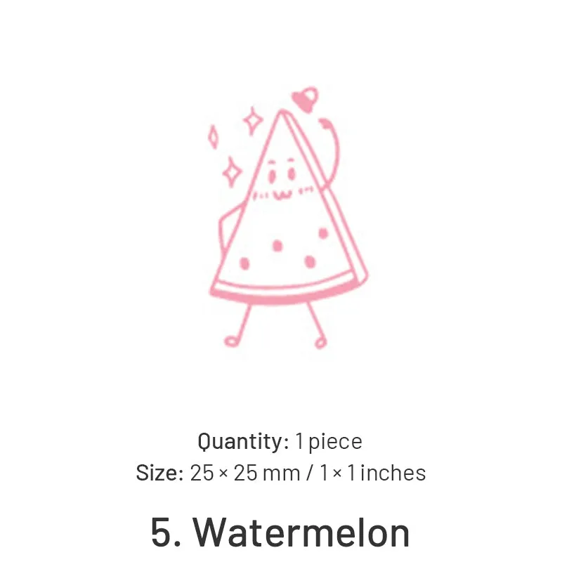 Fruit-themed Cute Cartoon Rubber Stamp
