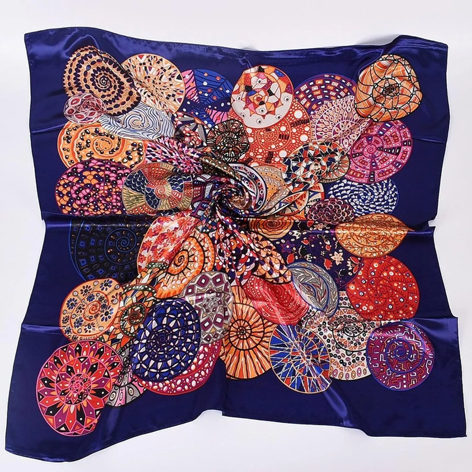 FUDERU Women Printed Boho Headband Feeling Scarves Silk Bandanas Bandana Scarf Womens Blanket Scarf Fall Winter