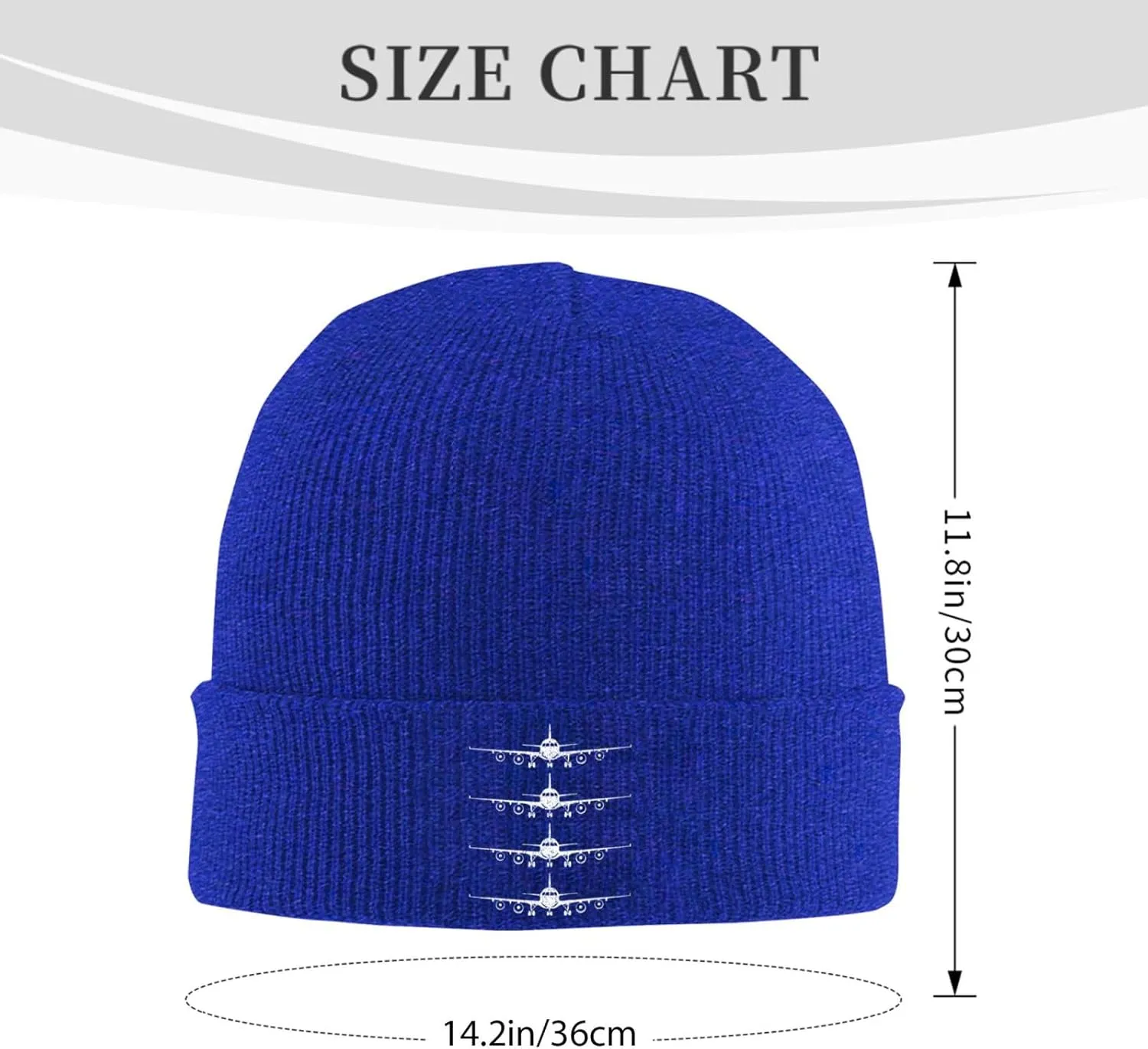 Funny Airplanes Airline Pilot Airplane Aircraft Lover Hat Beanie for Women Warm Winter Hats Knit Hat Soft Beanie Cap