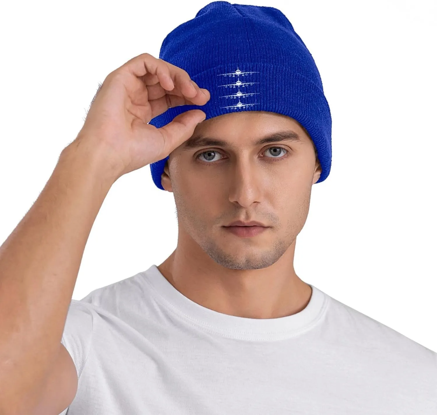 Funny Airplanes Airline Pilot Airplane Aircraft Lover Hat Beanie for Women Warm Winter Hats Knit Hat Soft Beanie Cap