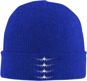 Funny Airplanes Airline Pilot Airplane Aircraft Lover Hat Beanie for Women Warm Winter Hats Knit Hat Soft Beanie Cap
