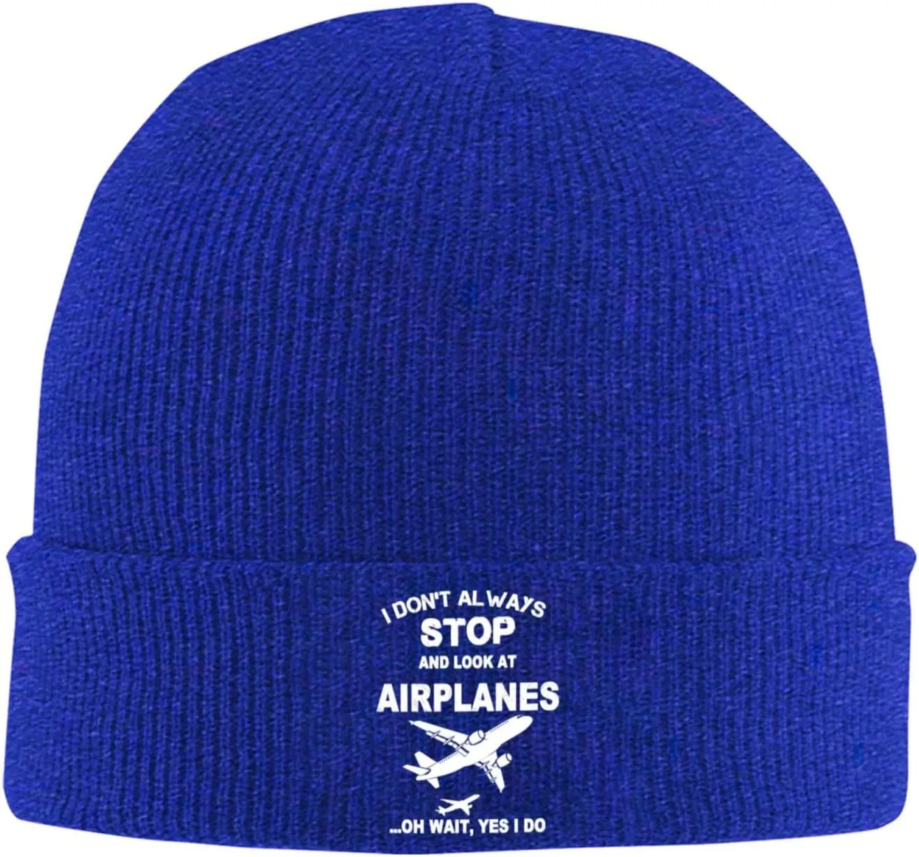 Funny Airplanes Airline Pilot Airplane Aircraft Lover Hat Beanie Hat Unisex Warm Winter Caps Soft Knitted Cuffed Cap