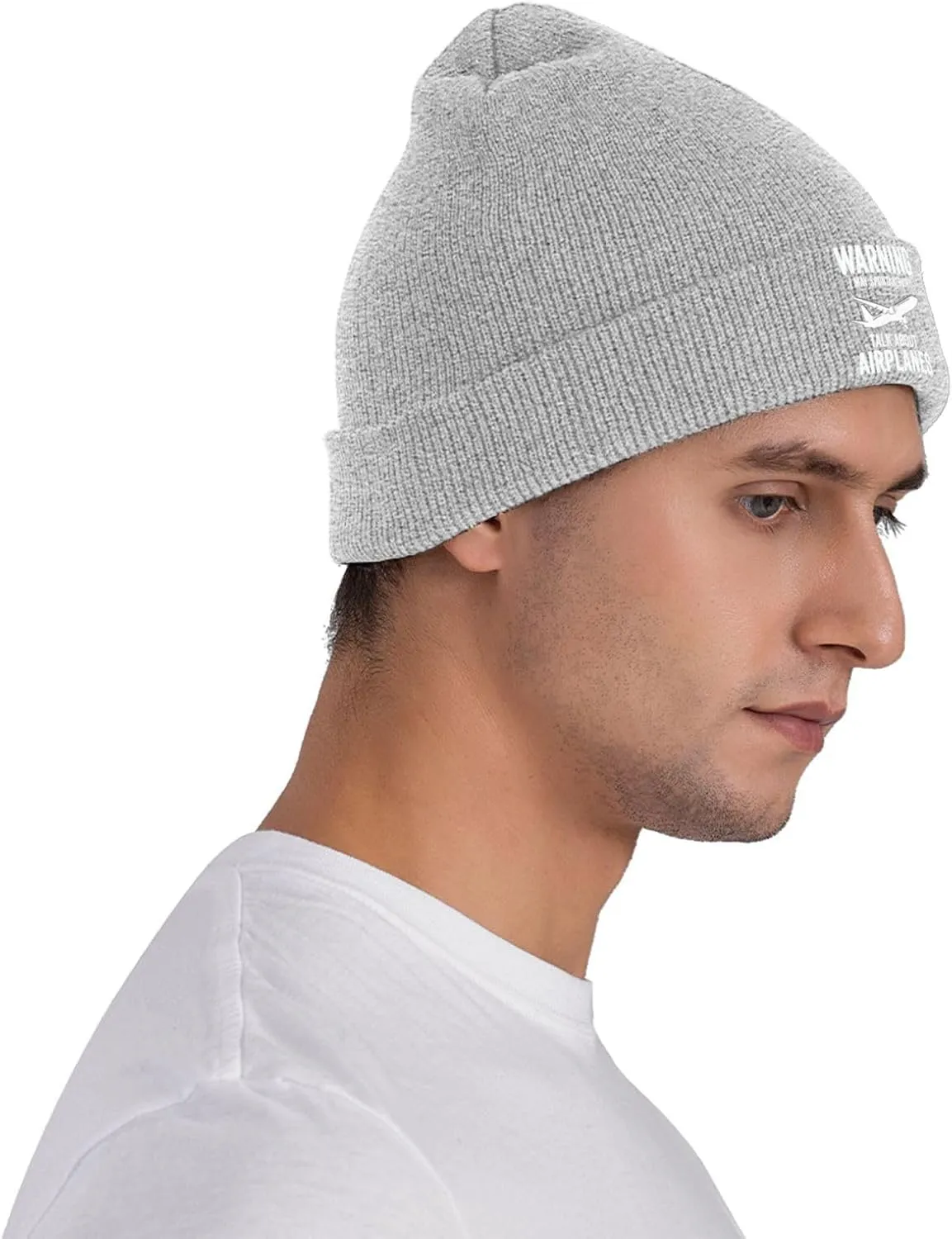 Funny Airplanes Airline Pilot Airplane Aircraft Lover Hat Beanie Hat Unisex Warm Winter Caps Soft Knitted Cuffed Cap