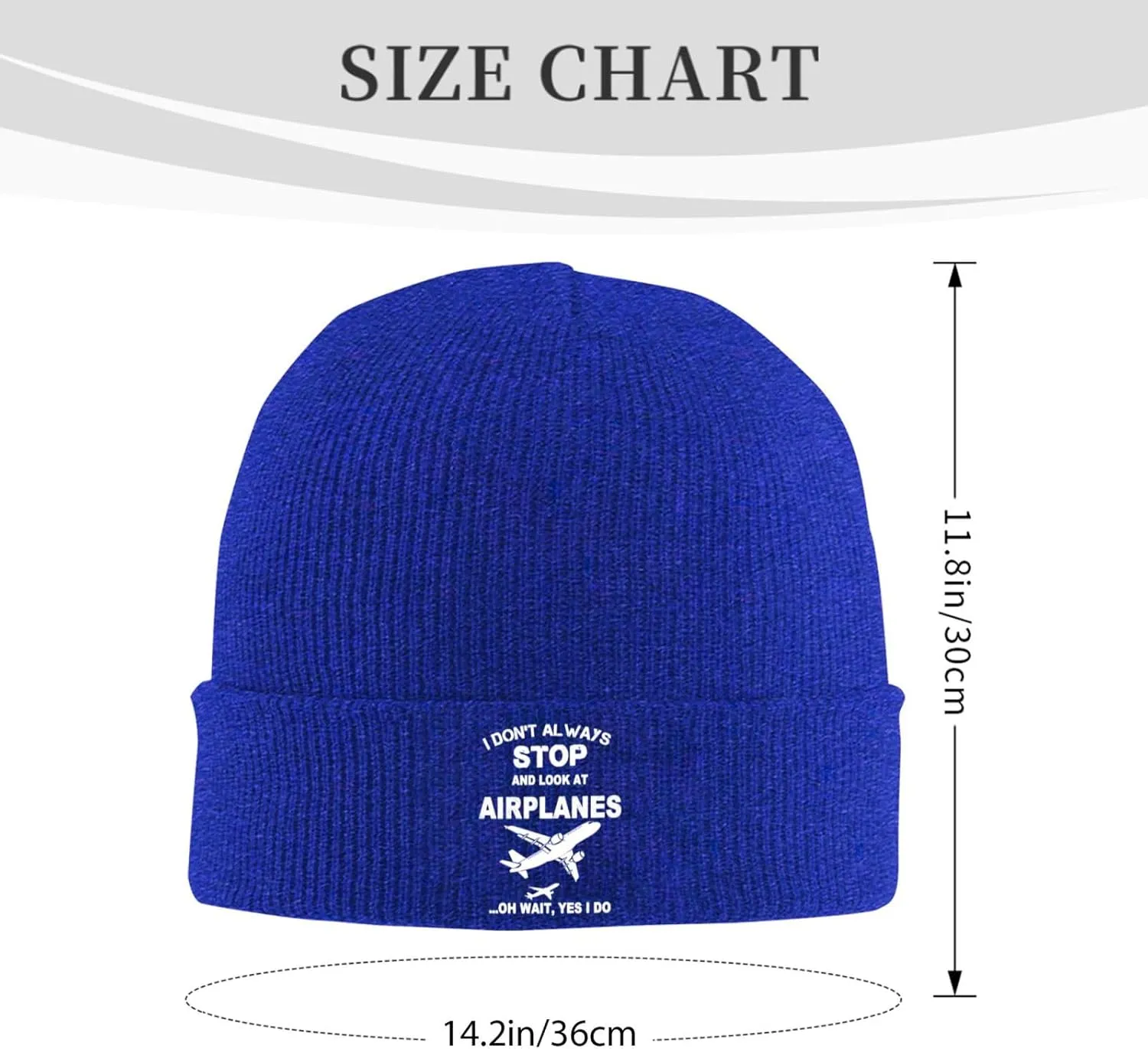 Funny Airplanes Airline Pilot Airplane Aircraft Lover Hat Beanie Hat Unisex Warm Winter Caps Soft Knitted Cuffed Cap