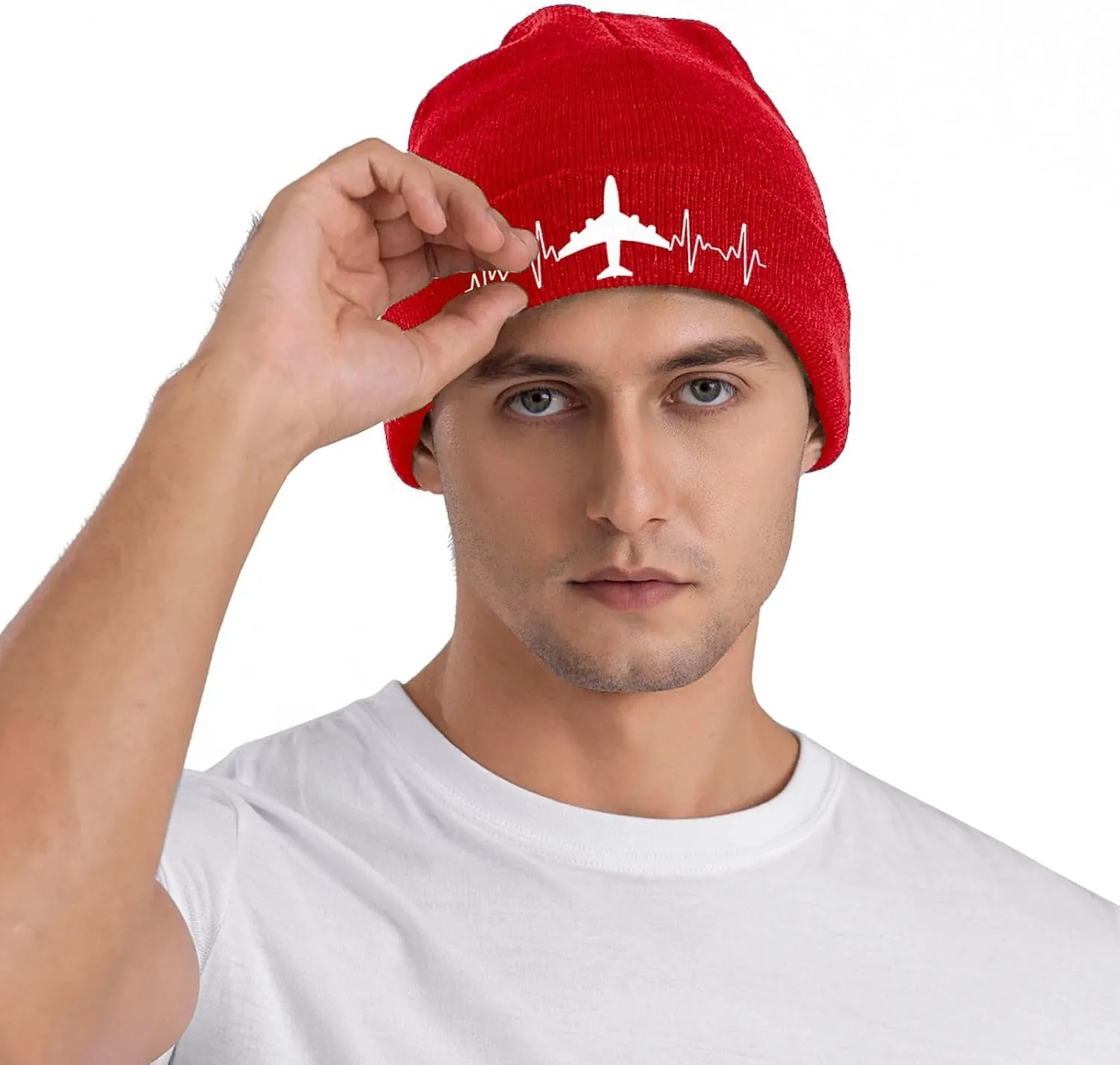 Funny Airplanes Airline Pilot Airplane Aircraft Lover-Winter Hat Knit Beanie Hats Slouchy Warm Beanies Ski Skull Cap