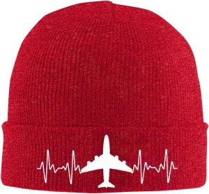 Funny Airplanes Airline Pilot Airplane Aircraft Lover-Winter Hat Knit Beanie Hats Slouchy Warm Beanies Ski Skull Cap