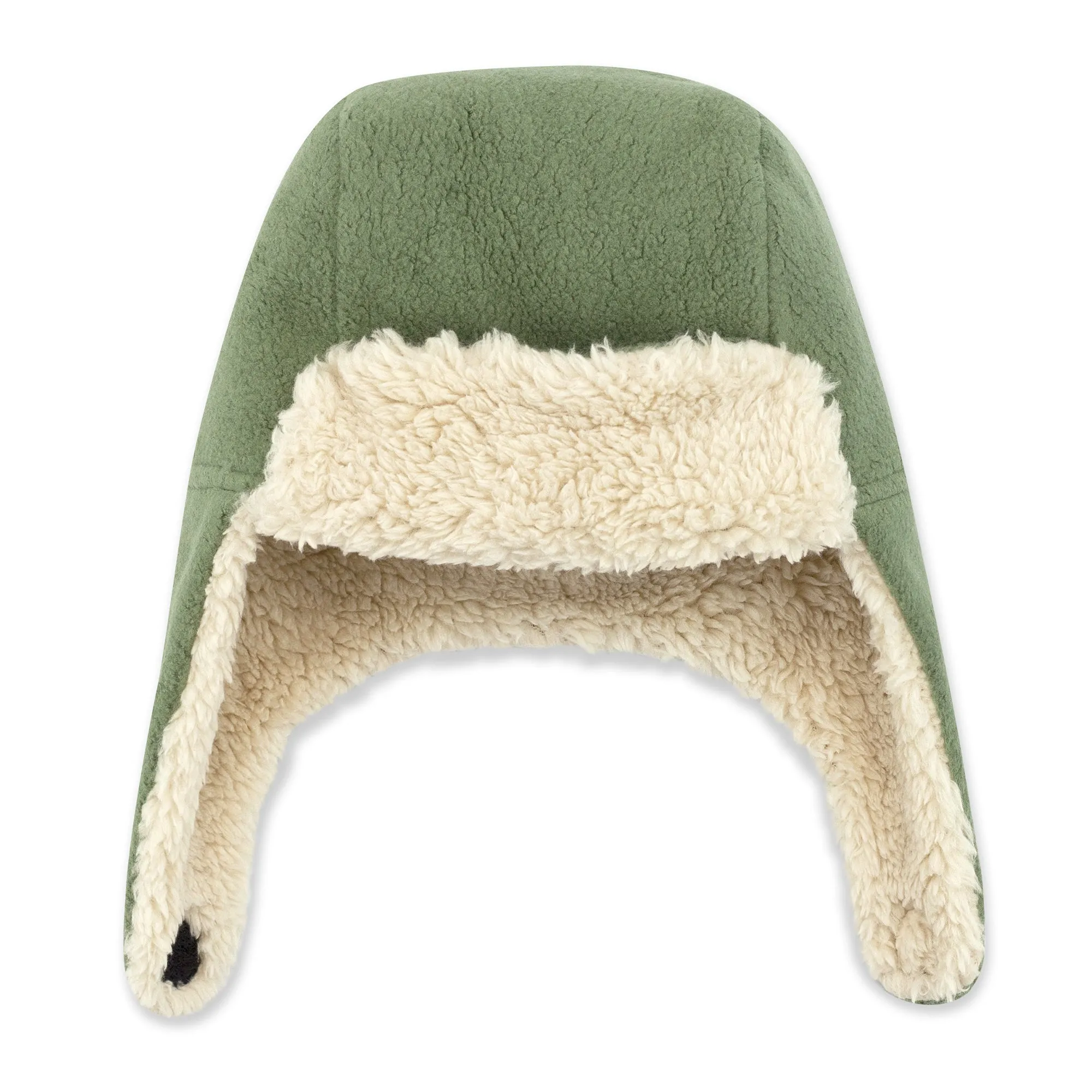 Furry Fleece Trapper Hat - Olive