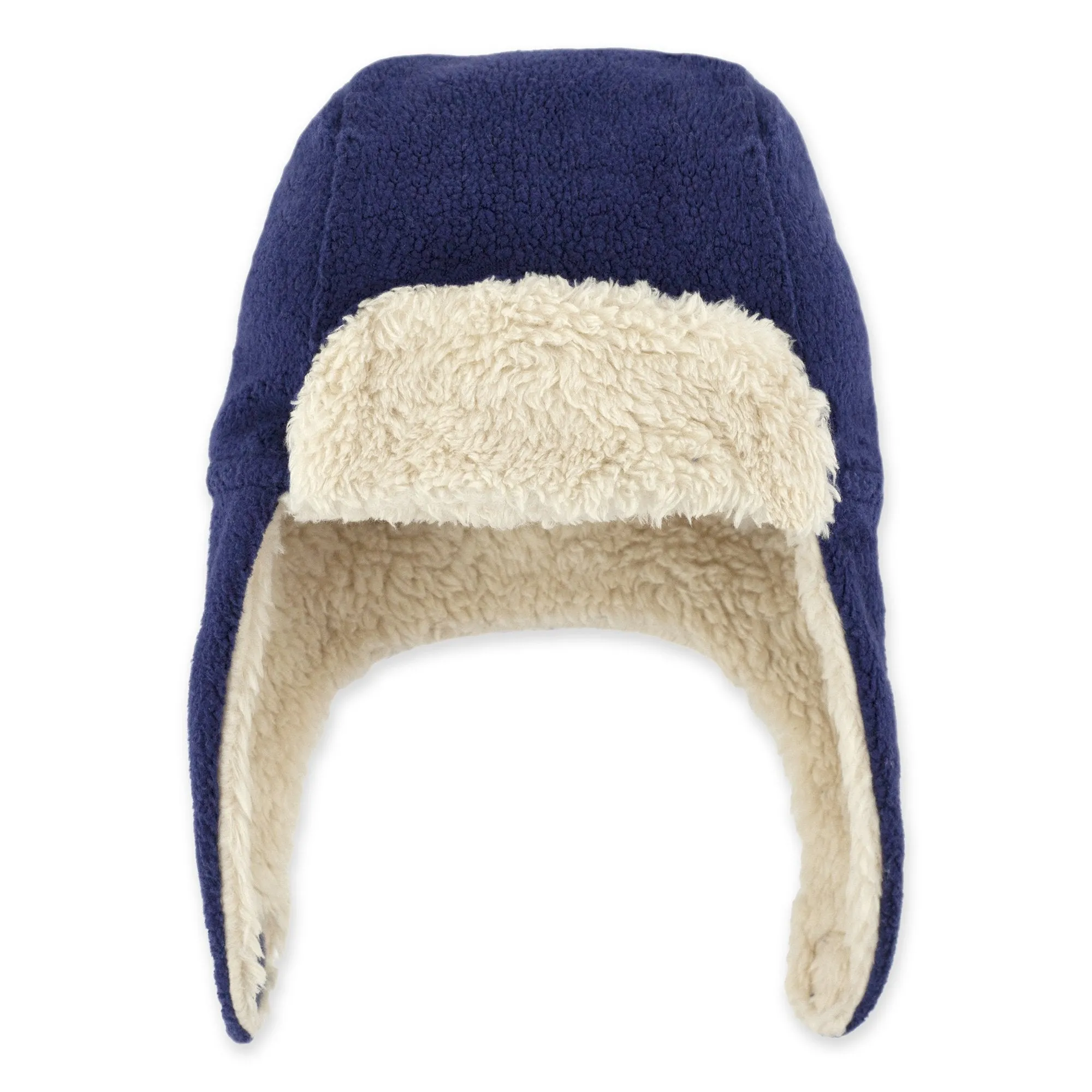 Furry Fleece Trapper Hat - True Navy