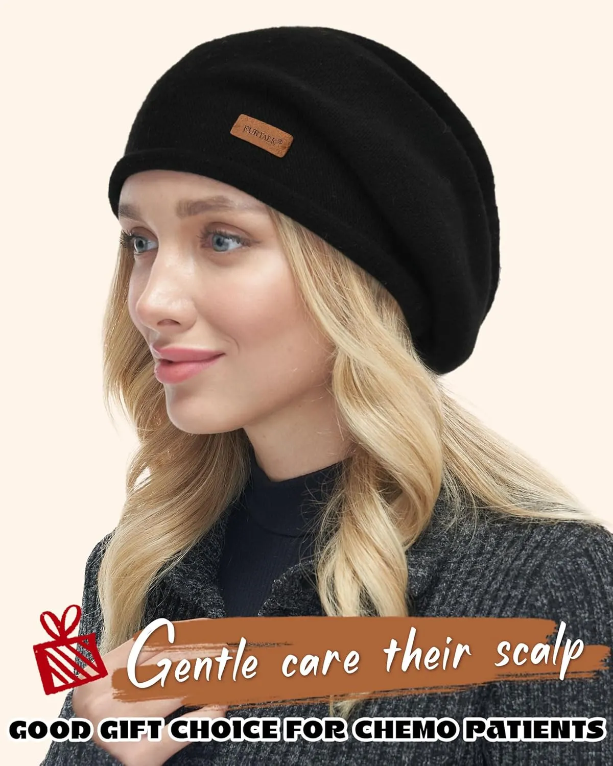 FURTALK Slouchy Beanies for Women Winter Hats Soft Warm Beanie Hat Ladies Knitting Skull Beanies