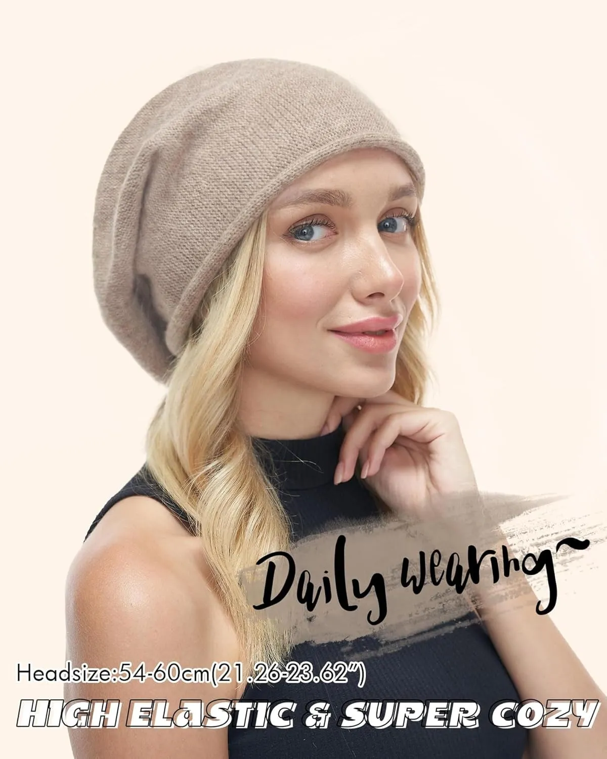 FURTALK Slouchy Beanies for Women Winter Hats Soft Warm Beanie Hat Ladies Knitting Skull Beanies