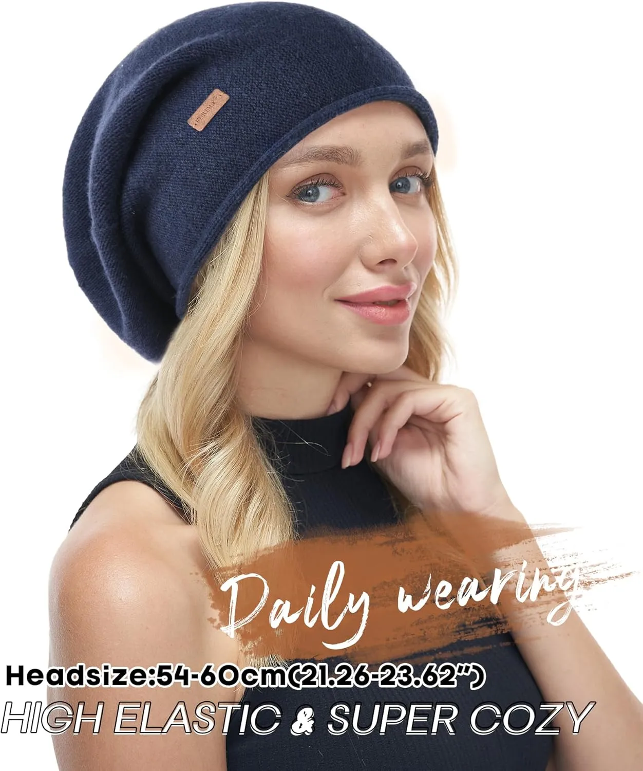 FURTALK Slouchy Beanies for Women Winter Hats Soft Warm Beanie Hat Ladies Knitting Skull Beanies