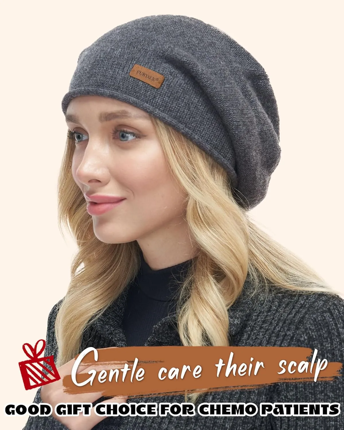 FURTALK Slouchy Beanies for Women Winter Hats Soft Warm Beanie Hat Ladies Knitting Skull Beanies