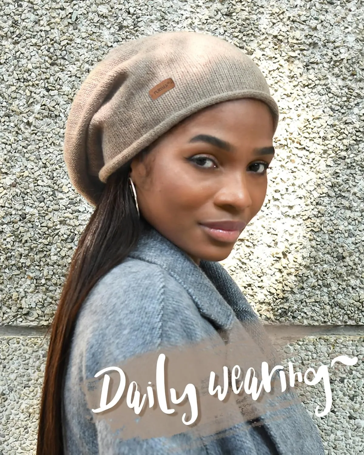 FURTALK Slouchy Beanies for Women Winter Hats Soft Warm Beanie Hat Ladies Knitting Skull Beanies