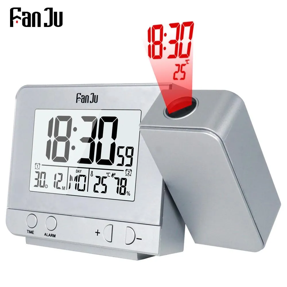 Futuristic Projection Digital Alarm Clock