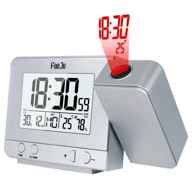 Futuristic Projection Digital Alarm Clock
