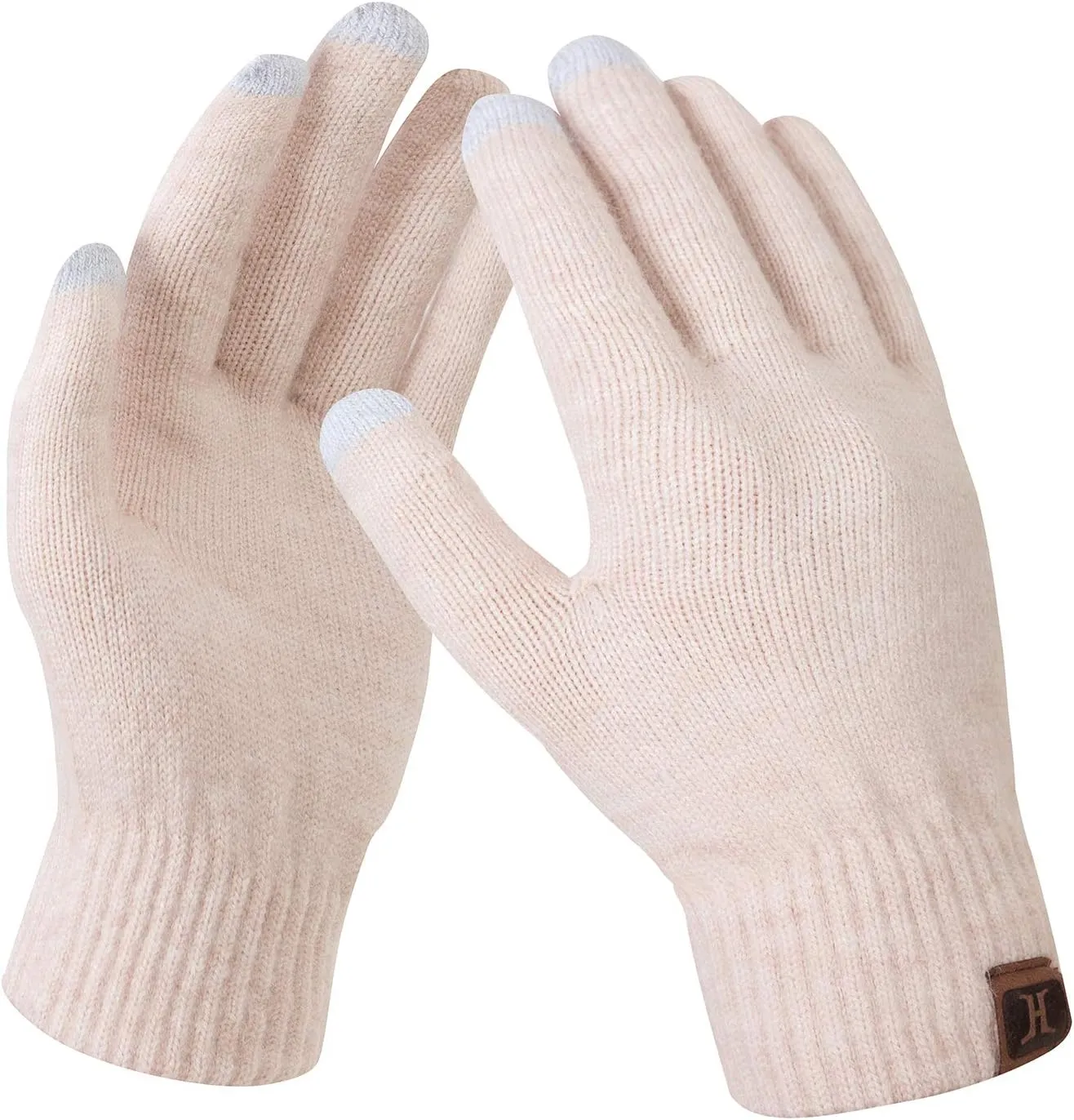 FZ FANTASTIC ZONE Women's Winter Touchscreen Wool Magic Gloves Warm Knit Fleece Lined for Women