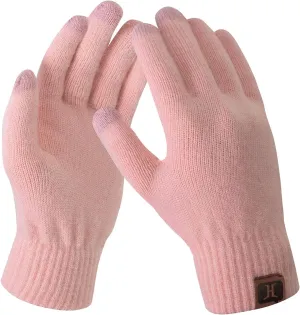 FZ FANTASTIC ZONE Women's Winter Touchscreen Wool Magic Gloves Warm Knit Fleece Lined for Women