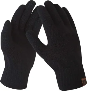 FZ FANTASTIC ZONE Women's Winter Touchscreen Wool Magic Gloves Warm Knit Fleece Lined for Women