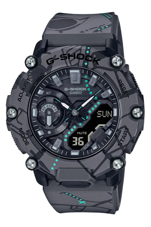 G-Shock Black Resin Band Watch GA2200SBY-8A