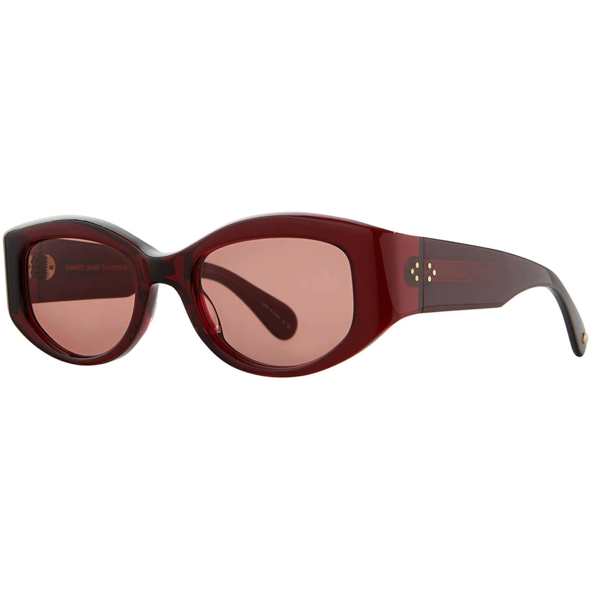 Garrett Leight Women's Sunglasses - Merlot Acetate Cat Eye | RETRO BIGGIE MER/BOR