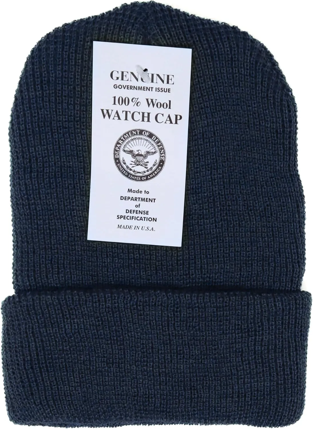 Genuine Wool Ski Watch Cap, Made in USA, 3 Pack - 100% Wool
