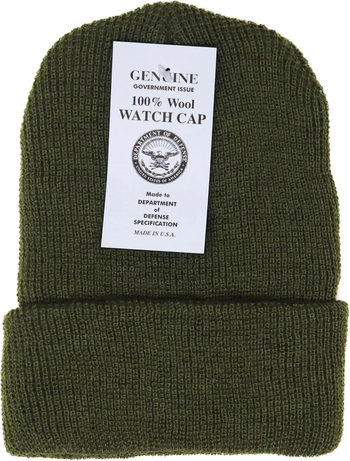 Genuine Wool Ski Watch Cap, Made in USA, 3 Pack - 100% Wool