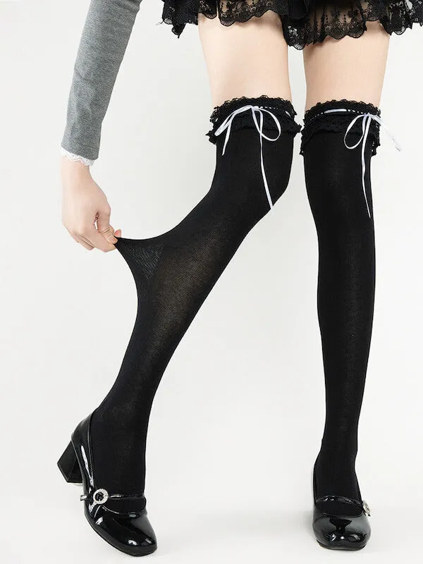 Girly doll lolita lace stockings
