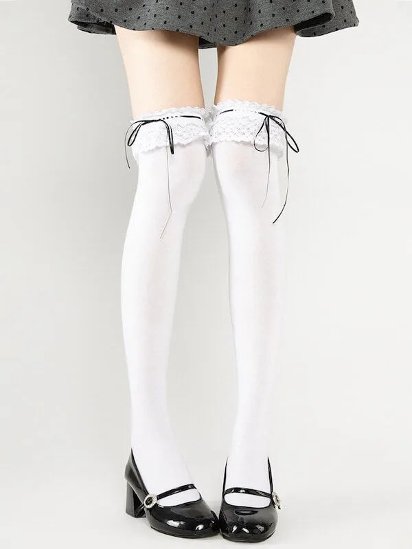 Girly doll lolita lace stockings