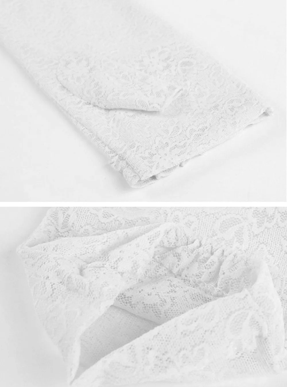 GL10-Women's Gloves Lace  Fingerless Elbow Length