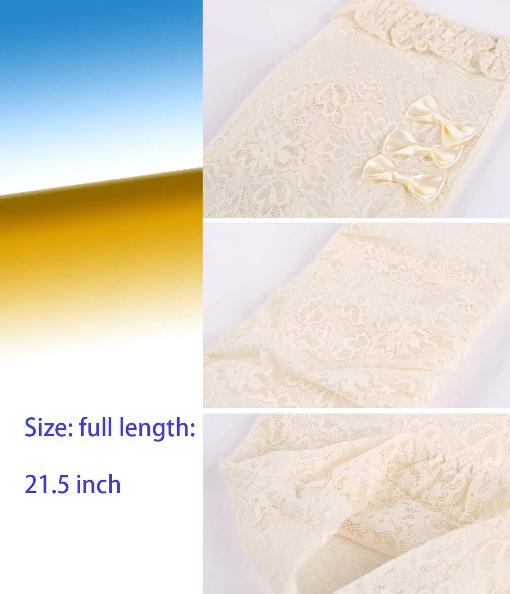 GL10-Women's Gloves Lace  Fingerless Elbow Length