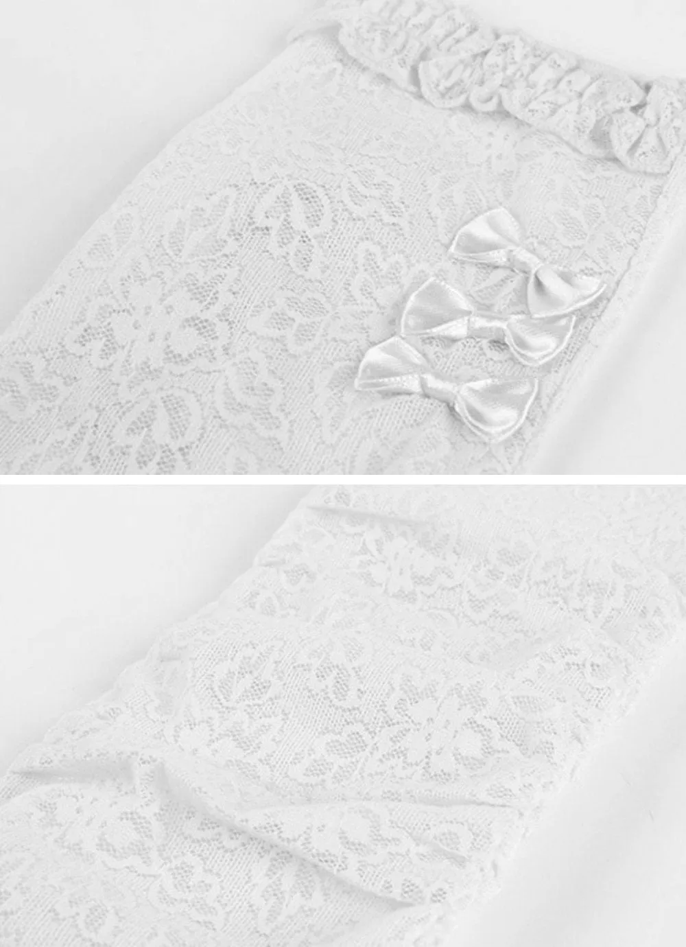 GL10-Women's Gloves Lace  Fingerless Elbow Length