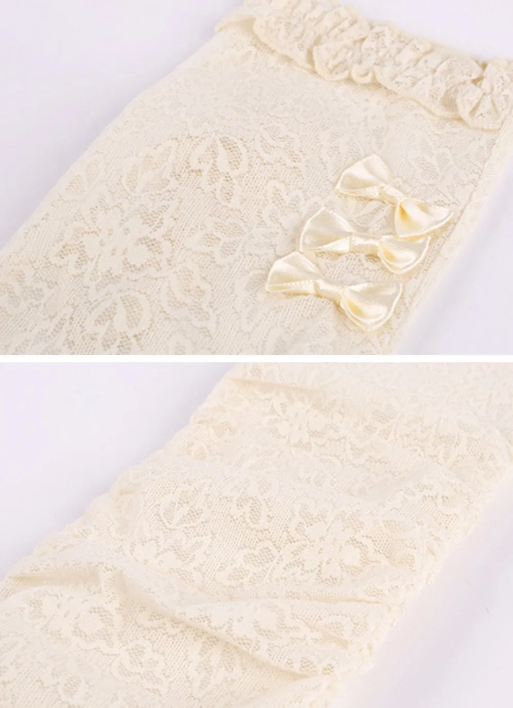 GL10-Women's Gloves Lace  Fingerless Elbow Length