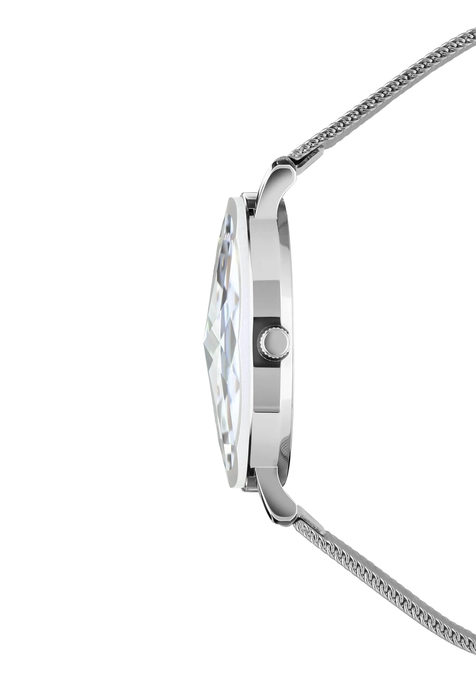 Glamorous Swiss-Made Ladies Watch with Sparkling Mother of Pearl Dial