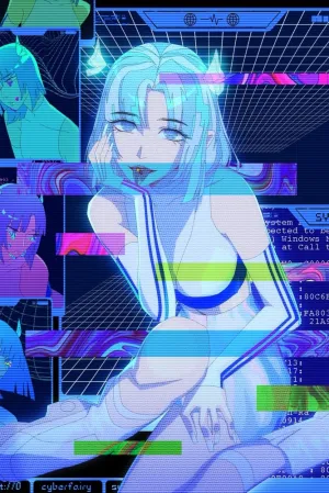 Glitchy Girlfriend Plexi Glass Wall Art