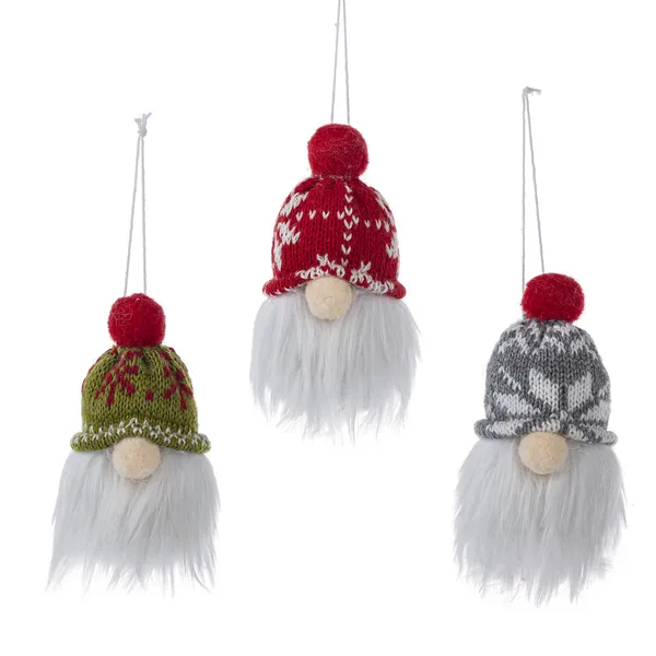 Gnome in Knit Hat Ornament -