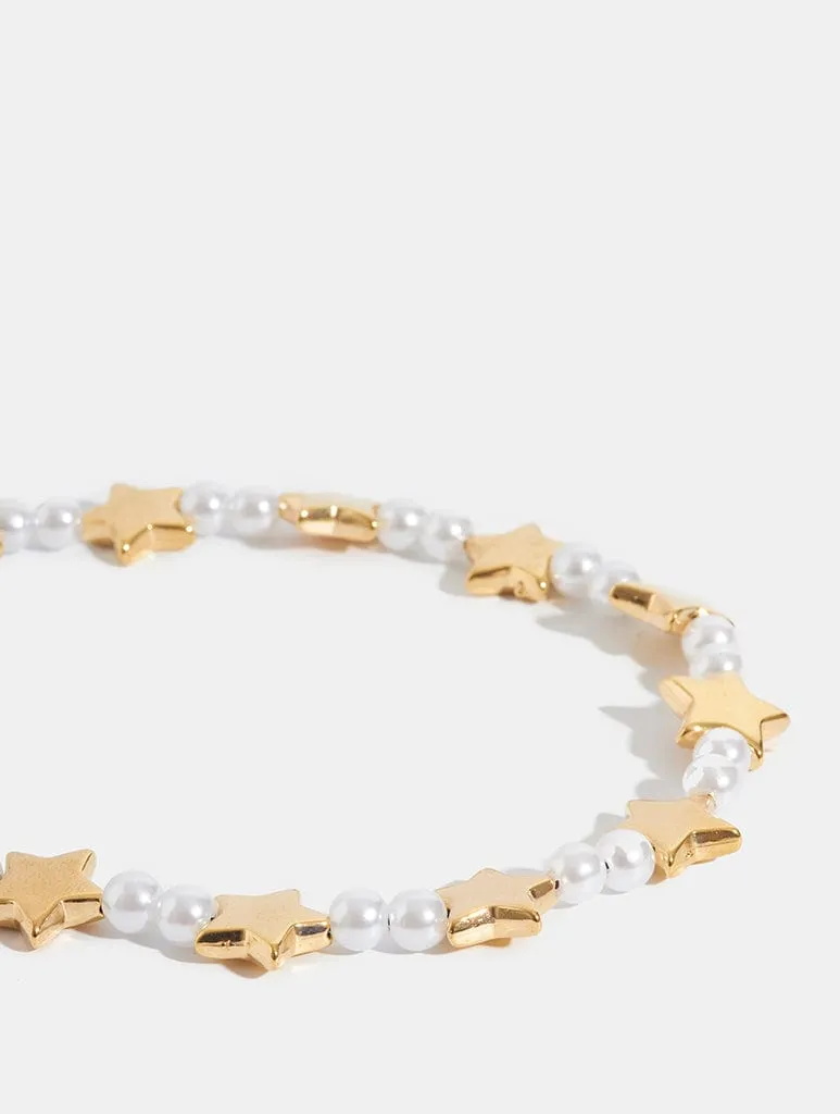 Gold Celestial Beaded Strap