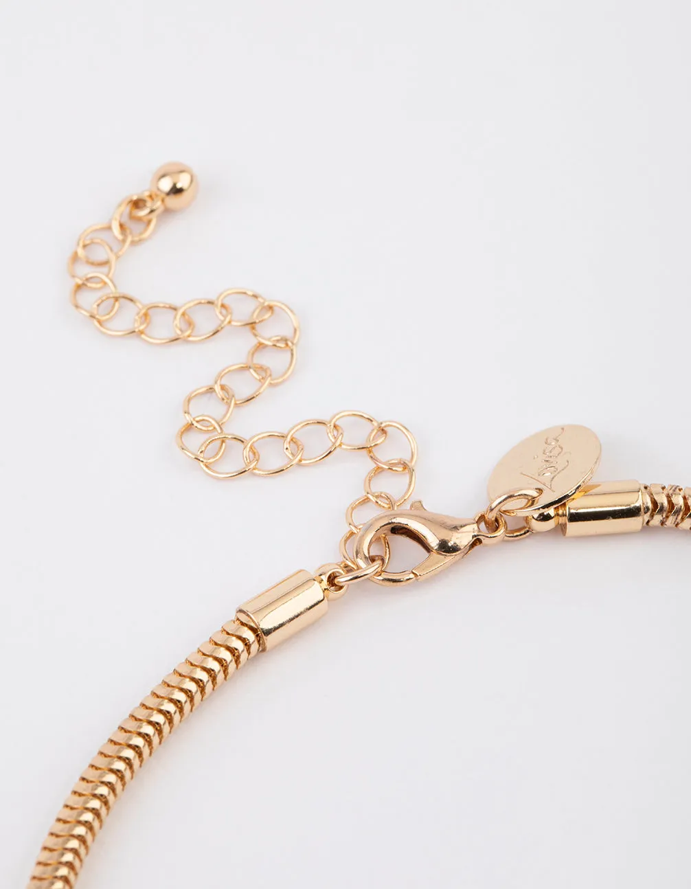 Gold Multi Layered Organic Pendant Necklace