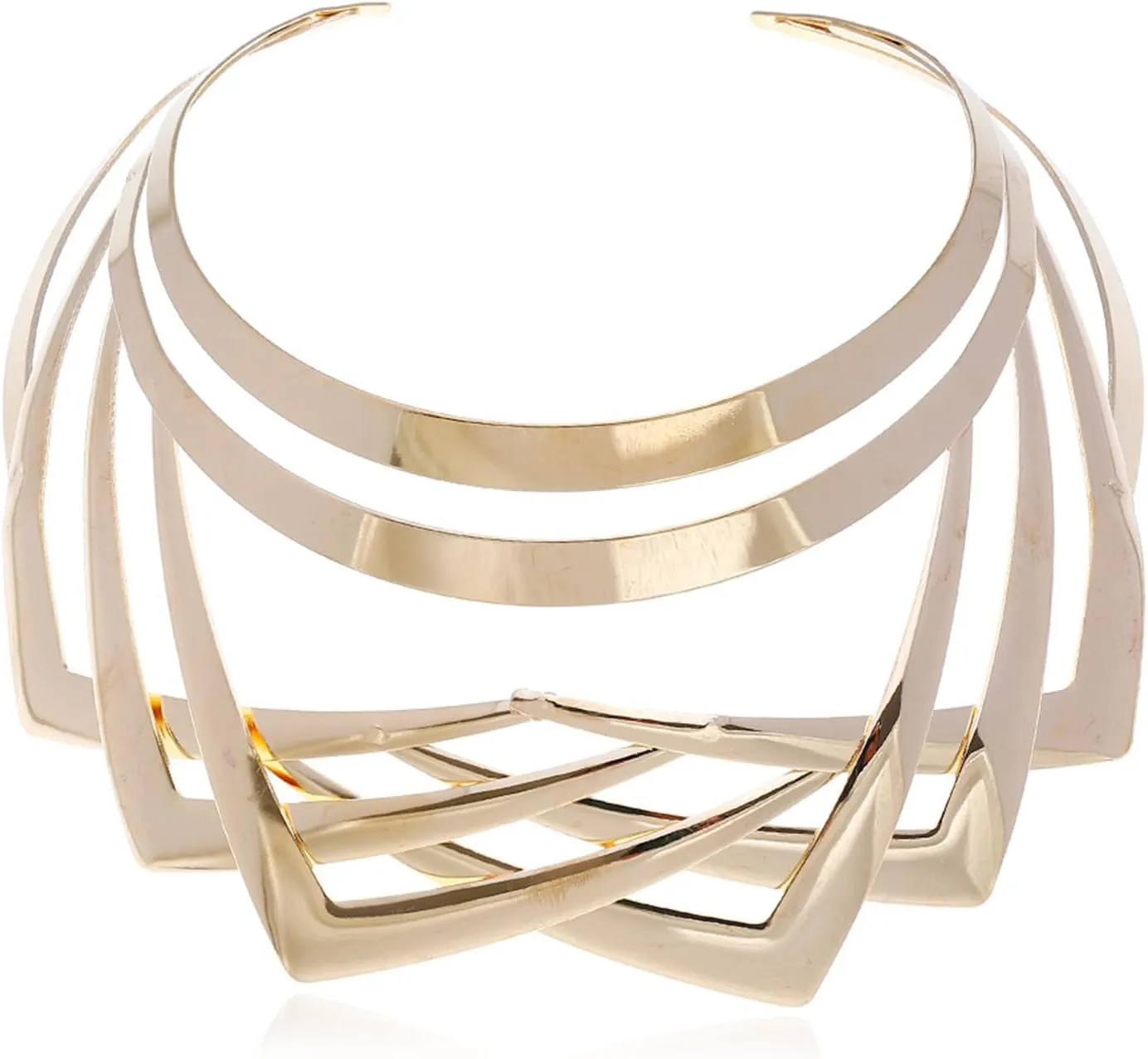 Gold Silver Choker Necklace for Women Men African Jewelry Necklace Statement Necklace Choker Collar Bib Gold Costume Jewelry Accessories