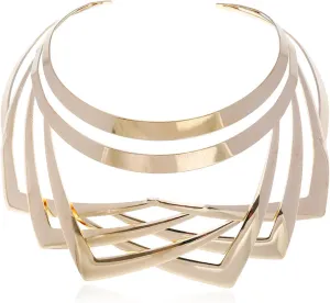 Gold Silver Choker Necklace for Women Men African Jewelry Necklace Statement Necklace Choker Collar Bib Gold Costume Jewelry Accessories
