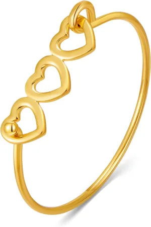Gold Silver Link Bracelet for Women Simple Thin Bangle Bracelet Minimalist Jewelry