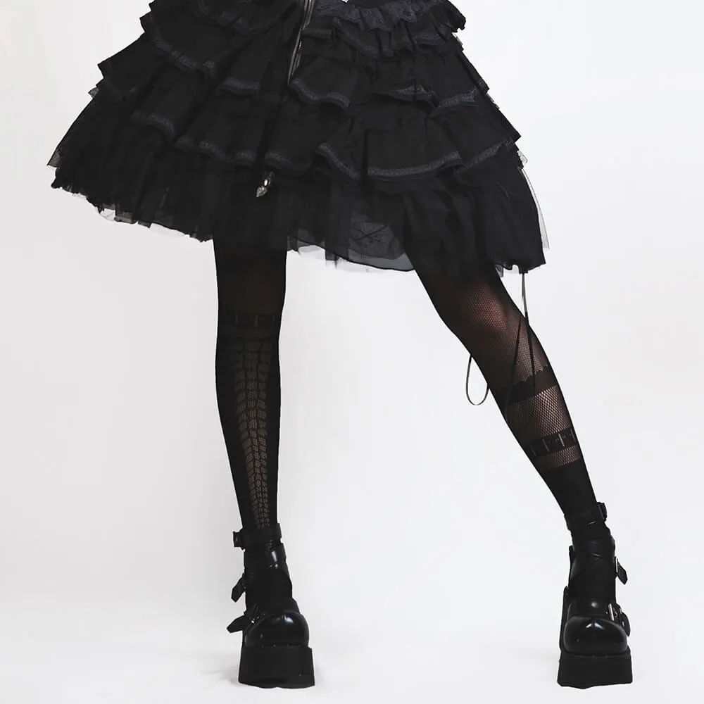 Gothic Abyss Ball Fishnet Stockings