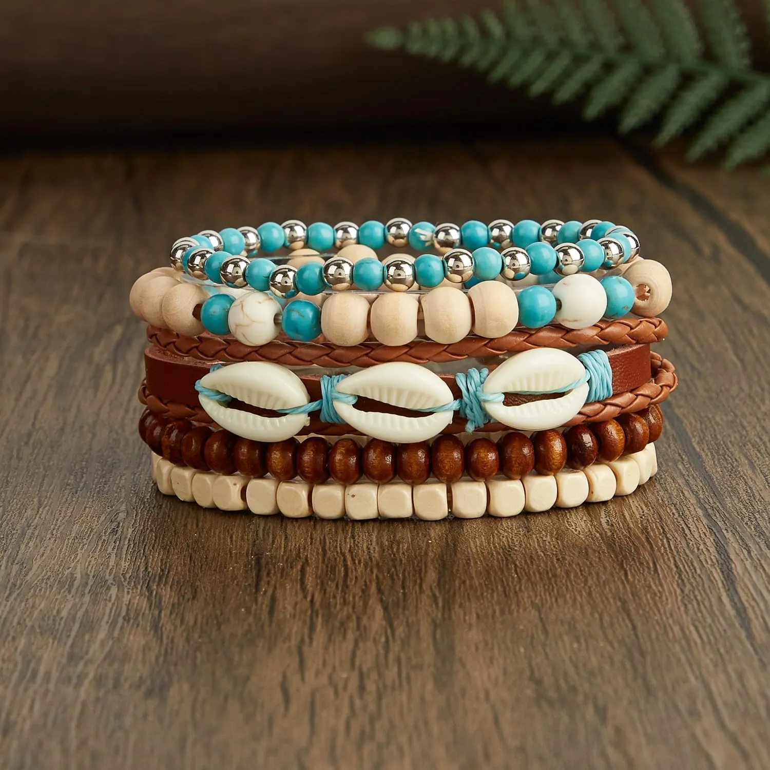 Gothic Bracelet Set Adjustable Tribal Retro Punk Adjustable Prayer Beaded Cuff Wrap Bangle - Braided Multilayer Grunge Jewelry